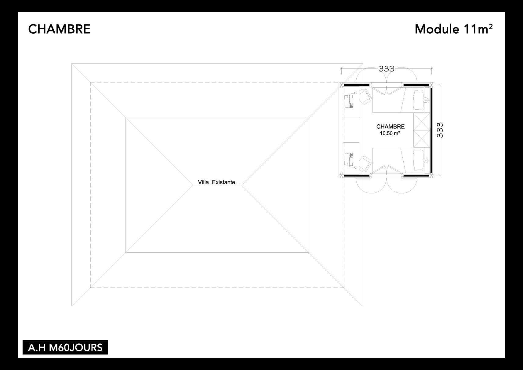 module chambre 11m2