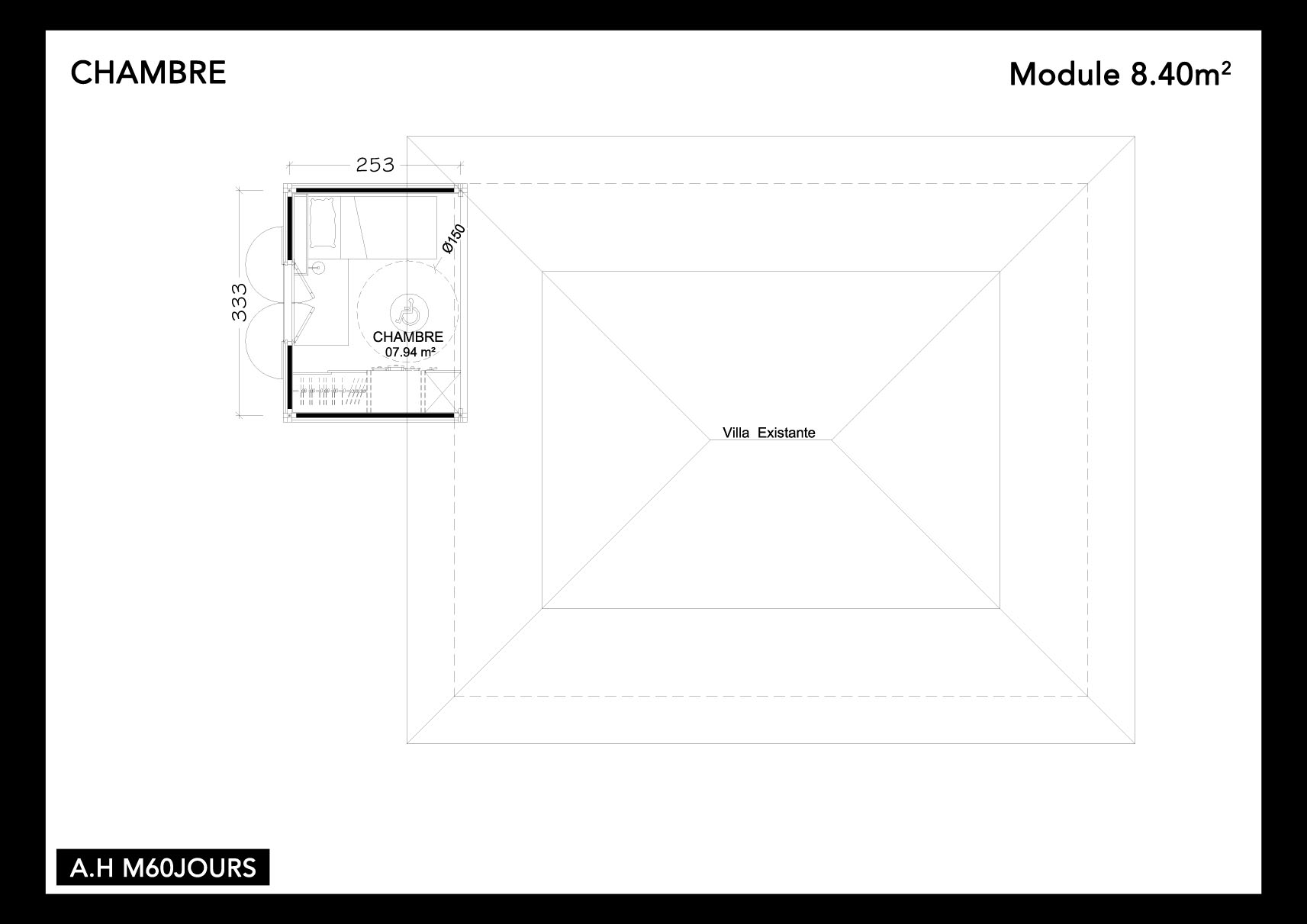 module chambre 8m40